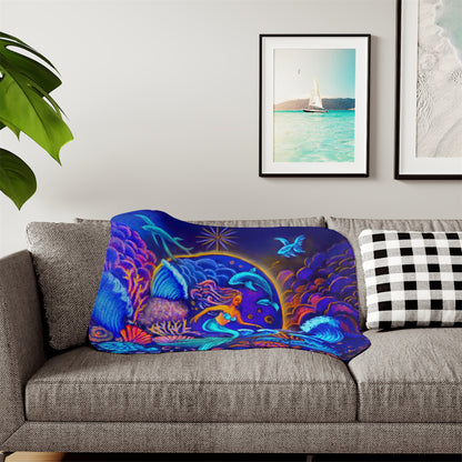 Celestrial Extraterrestrial Super Snuggly Sherpa Blanket