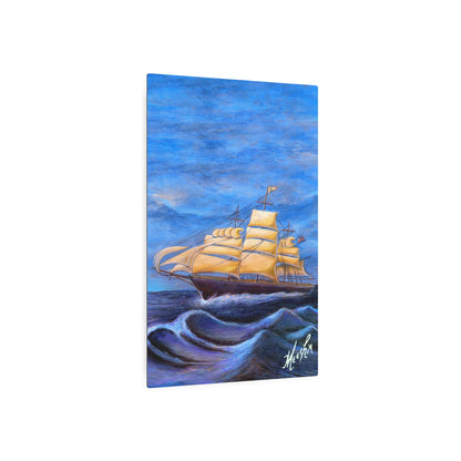 Whimsical Wavehopper Metal Art Sign