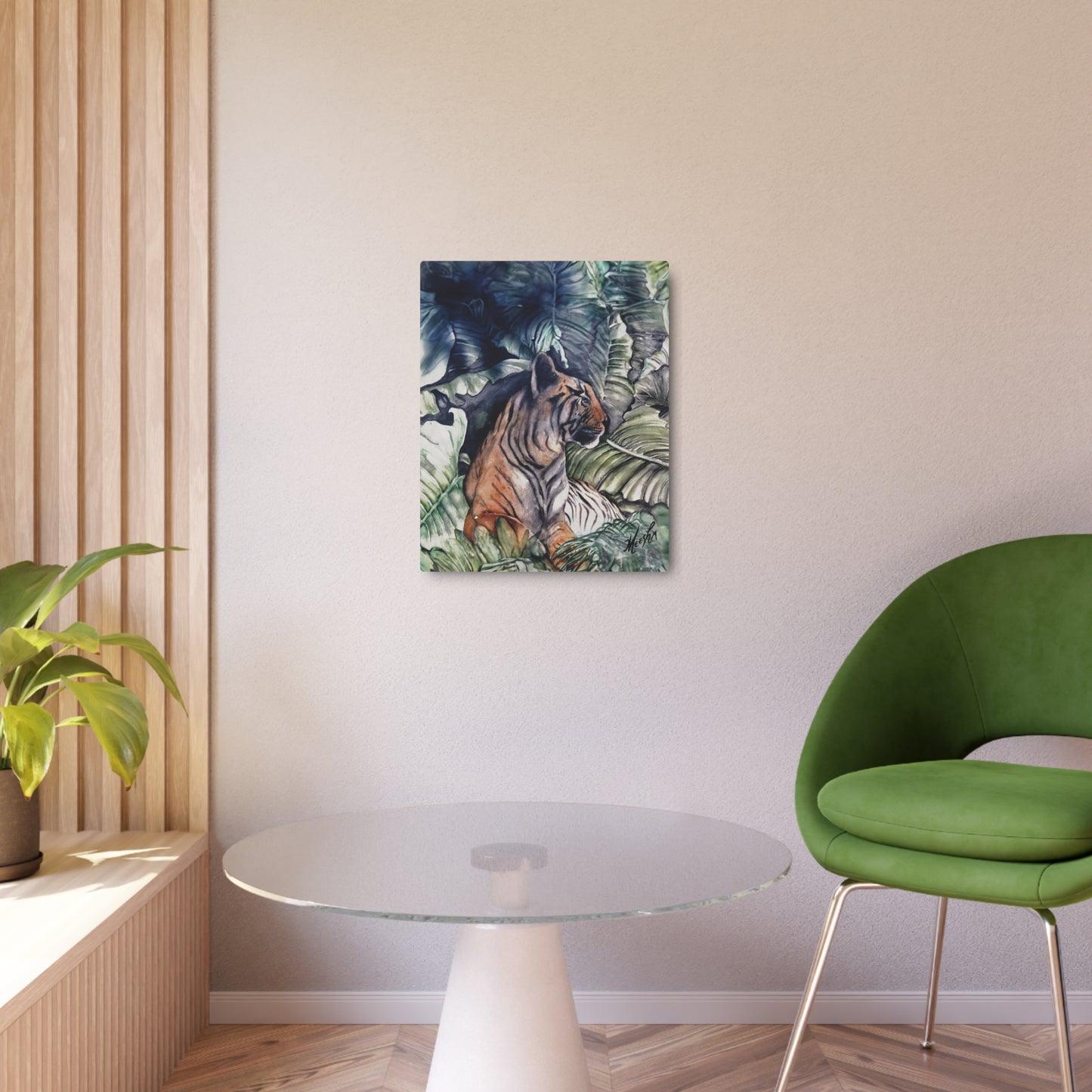 Watchful Warrior Metal Art Sign