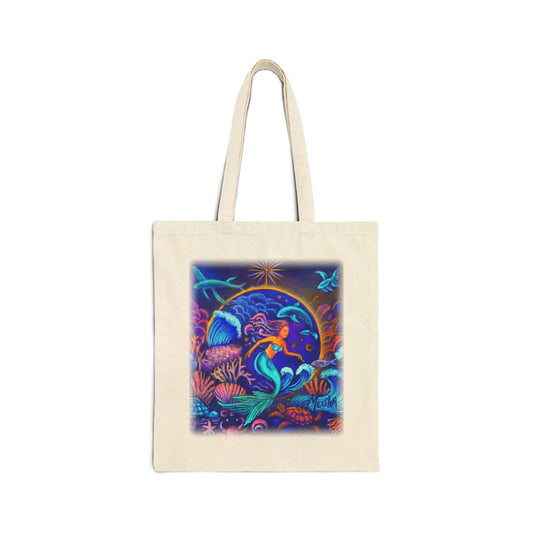 Celestial Extraterrestrial I High-quality Cotton Canvas Tote Bag