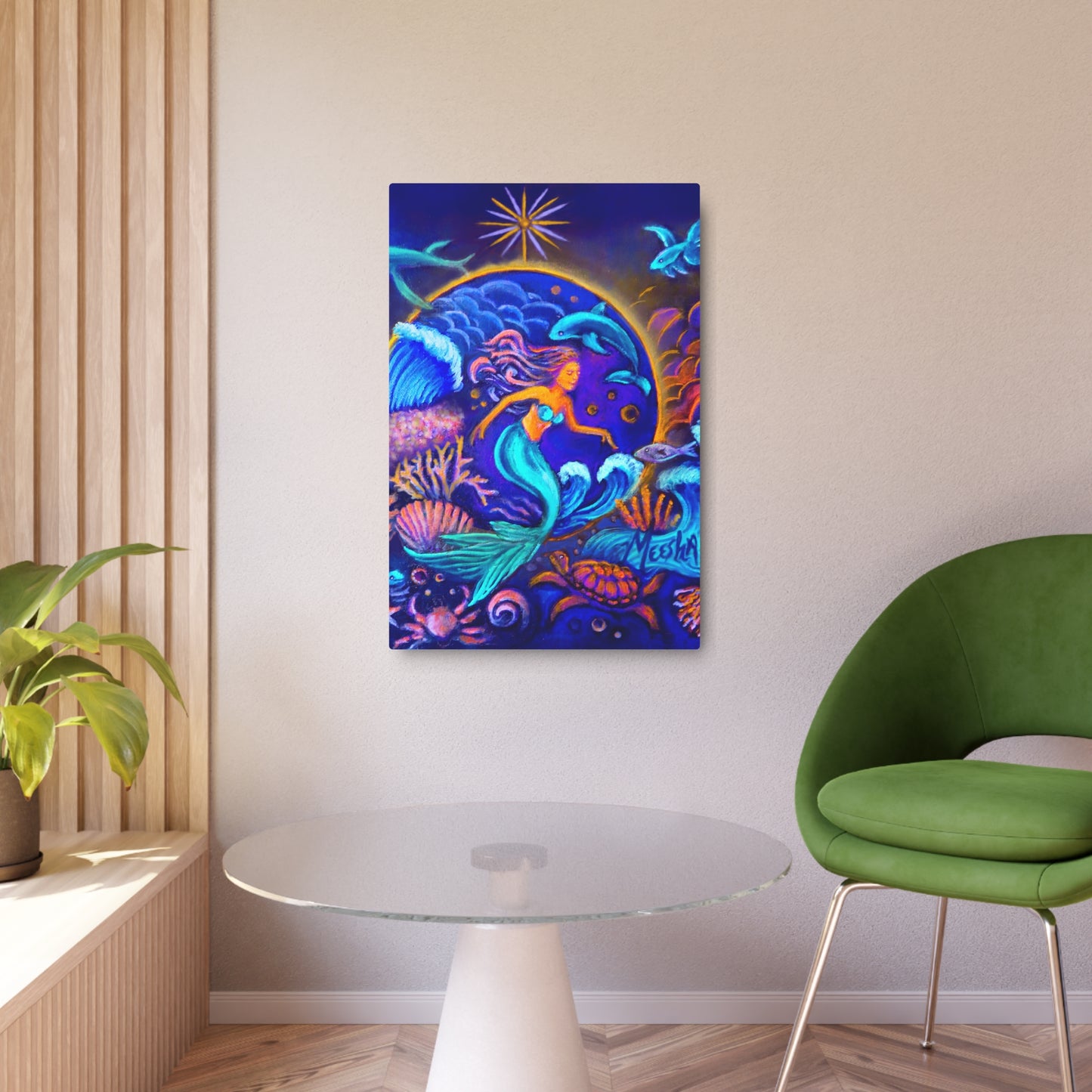 Celestrial Extraterrestrial Metal Art Sign