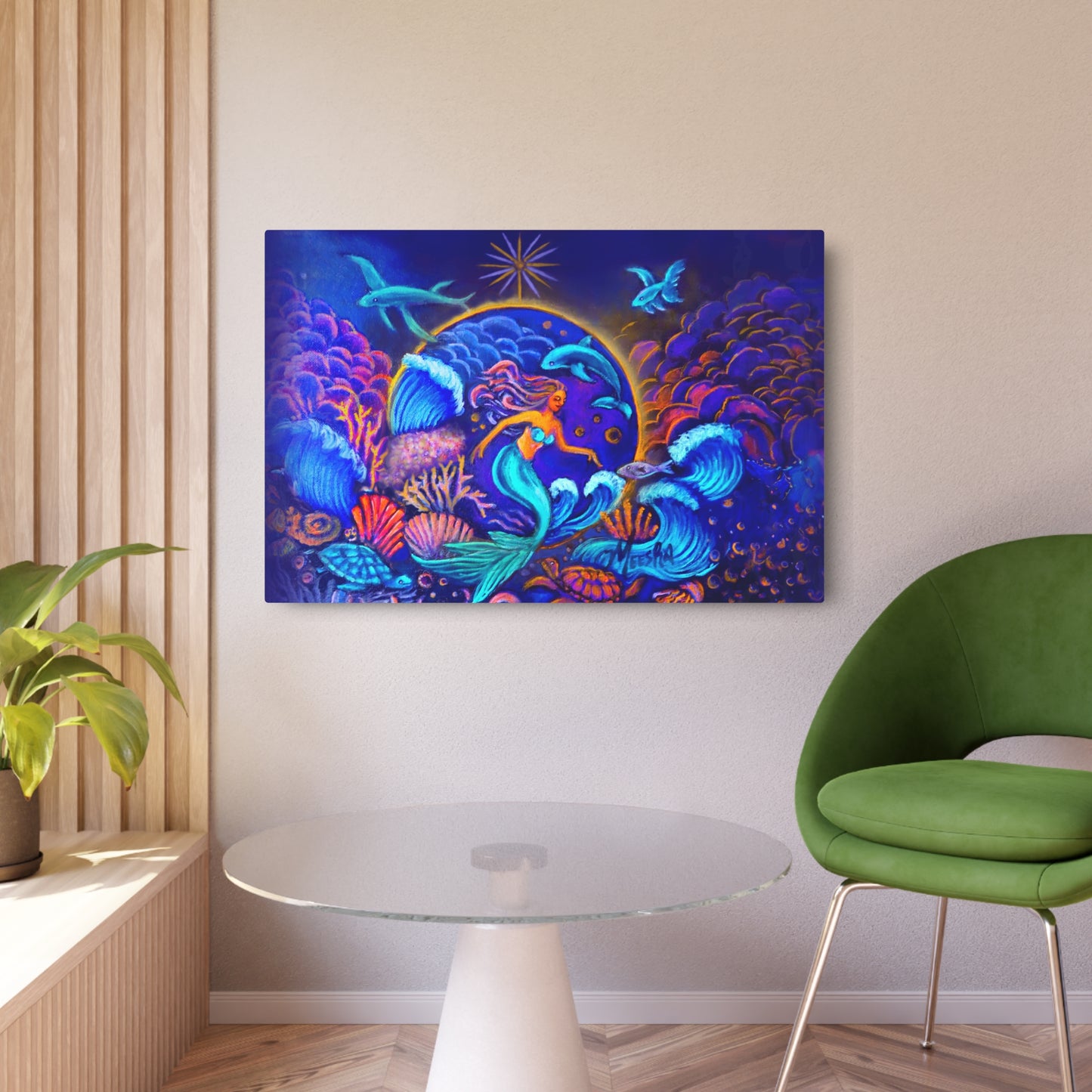 Celestrial Extraterrestrial Metal Art Sign