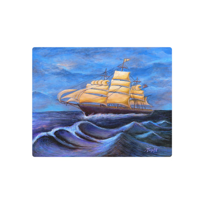 Whimsical Wavehopper Metal Art Sign