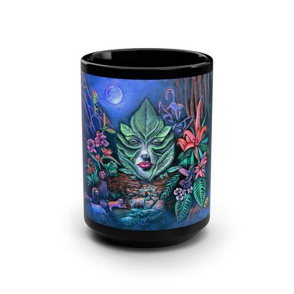 Moonlight Mischief Black Mug, 15oz