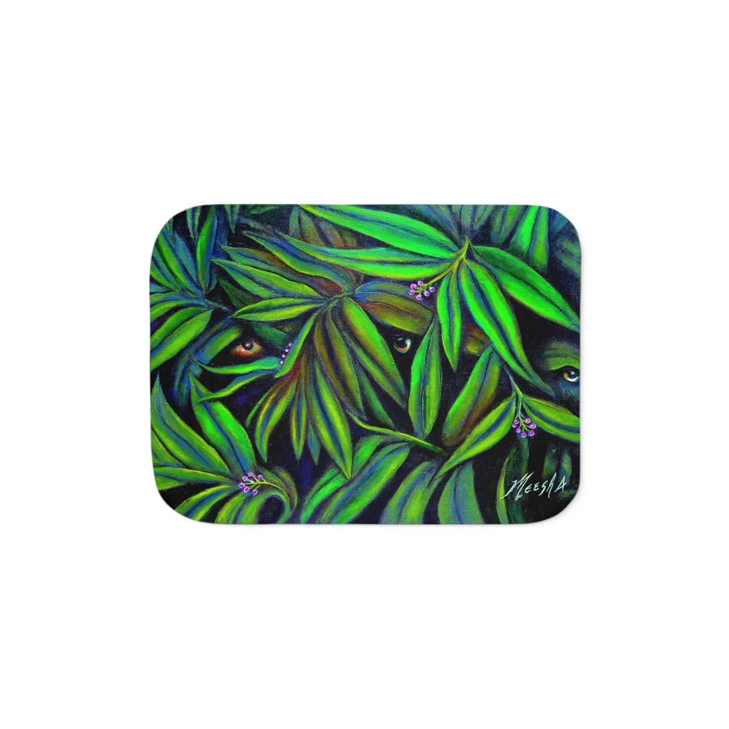 Colorful and Cozy Jeepers Peepers Sherpa Blanket