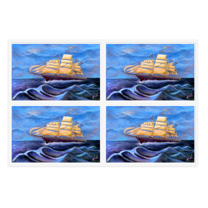 Whimsical Wavehopper Sticker Sheets, 6"x4"