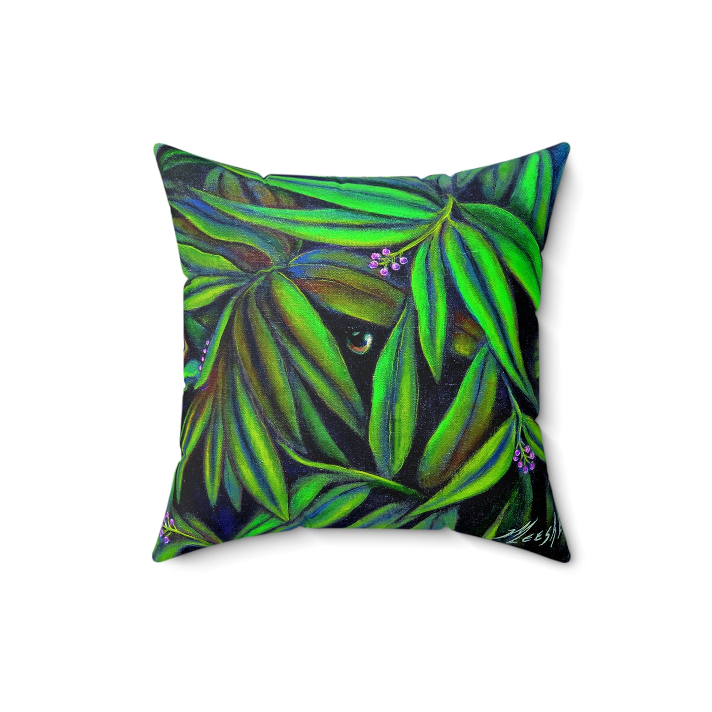 Jeepers Peepers Spun Polyester Square Pillow
