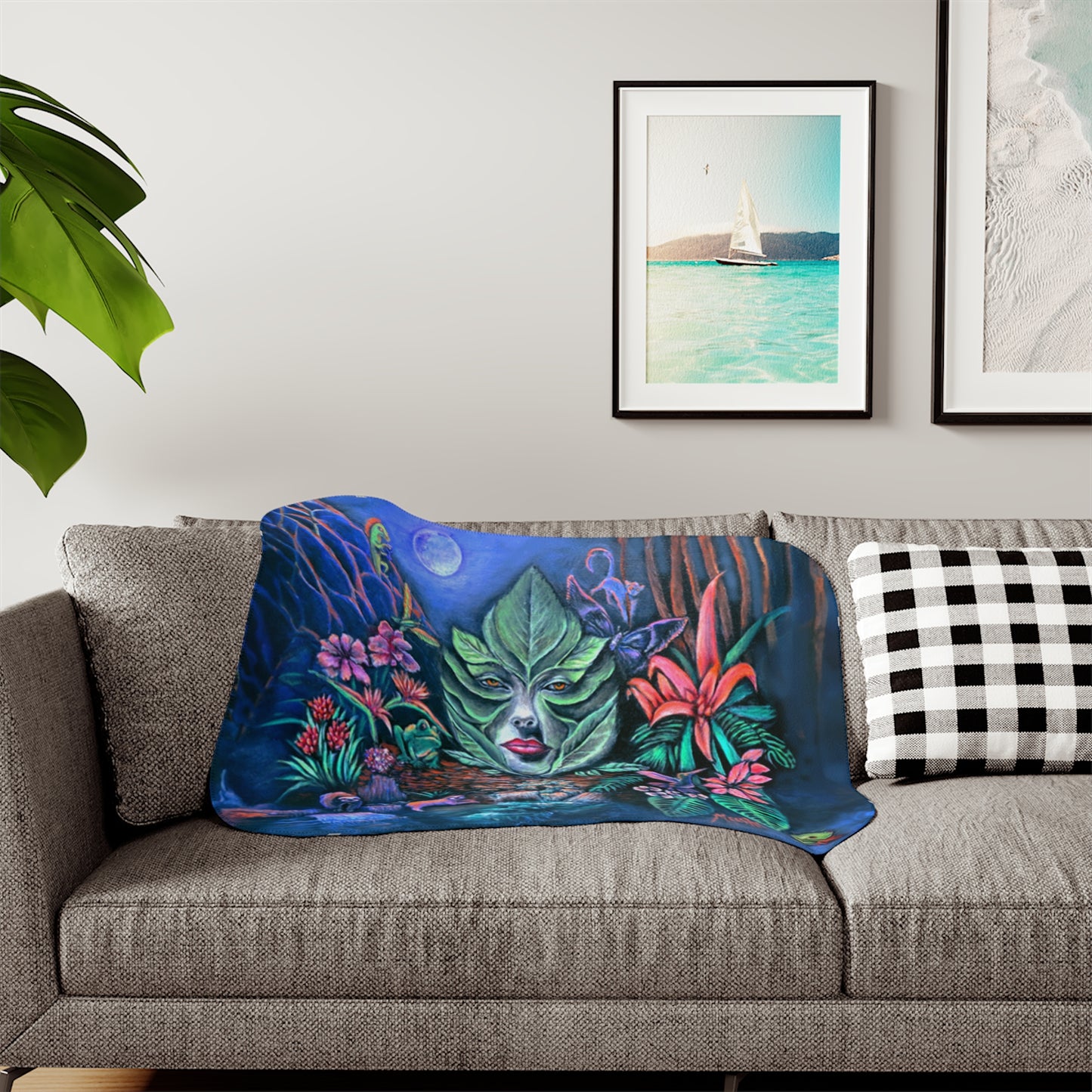 Moonlight Mischief Super Cozy Sherpa Blanket