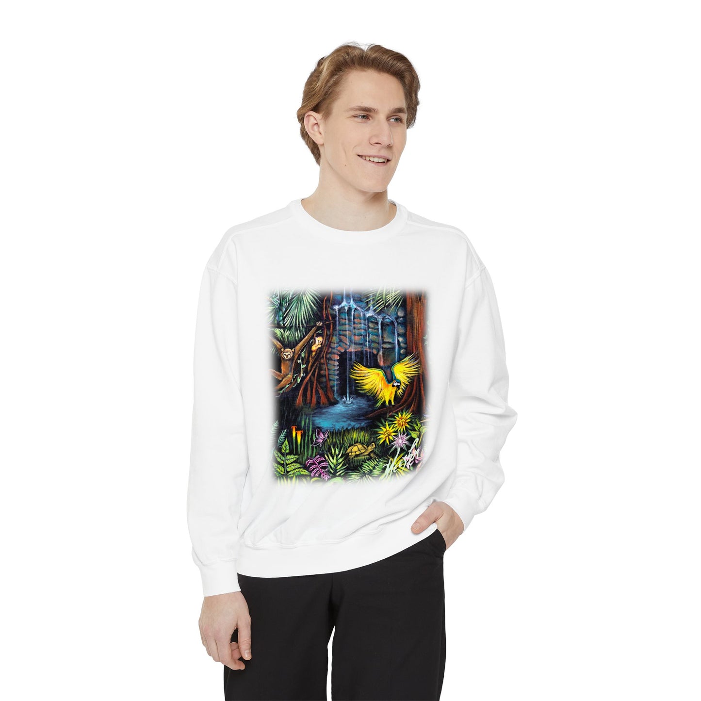 Amazonia Unisex Garment-Dyed Sweatshirt