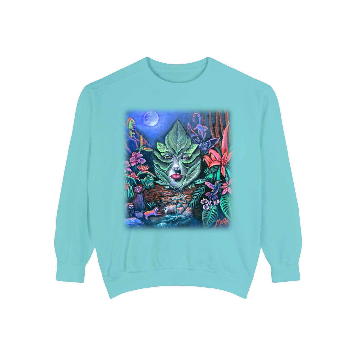 Moonlight Mischief Unisex Garment-Dyed Sweatshirt
