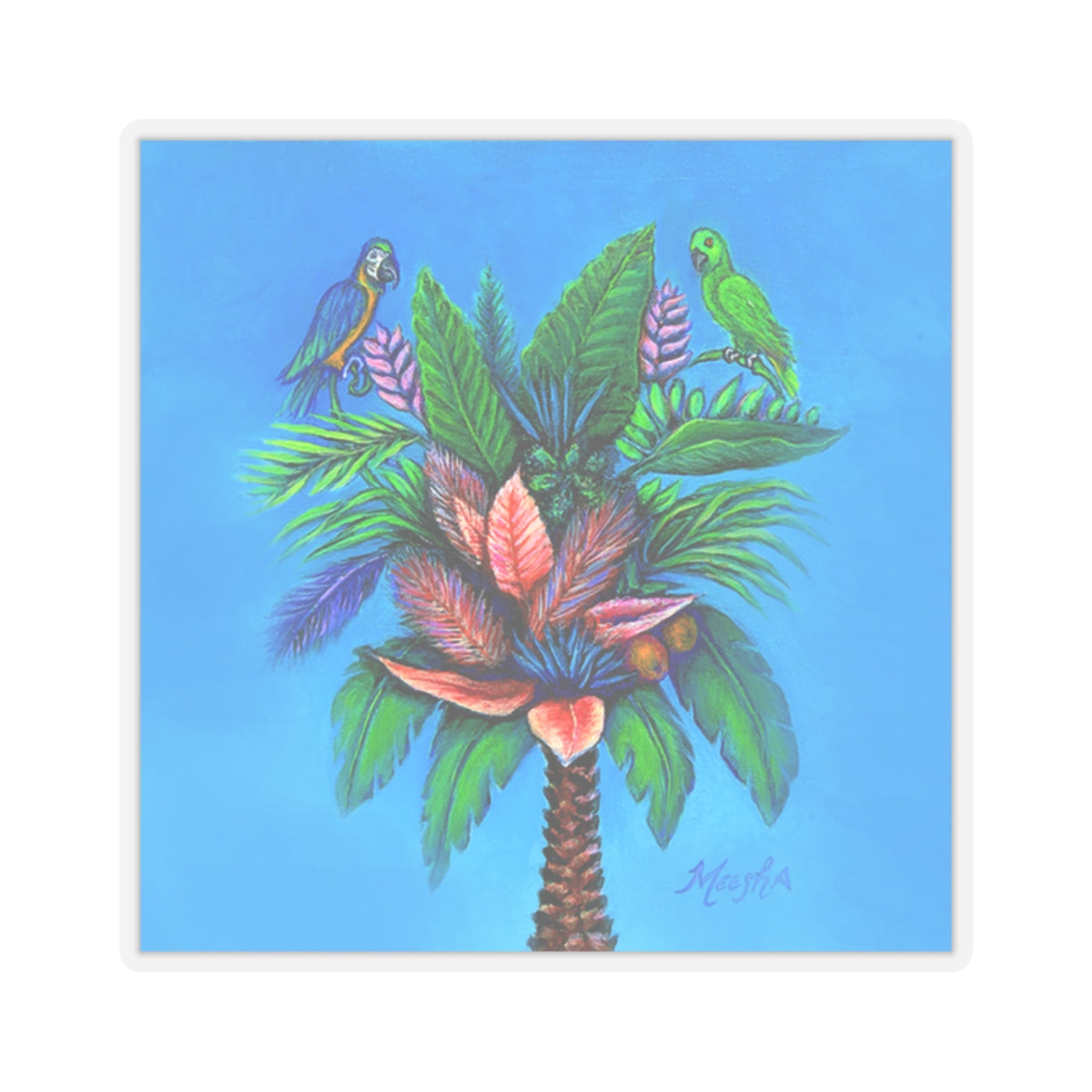 Palm Tree of Life Kiss-Cut Stickers