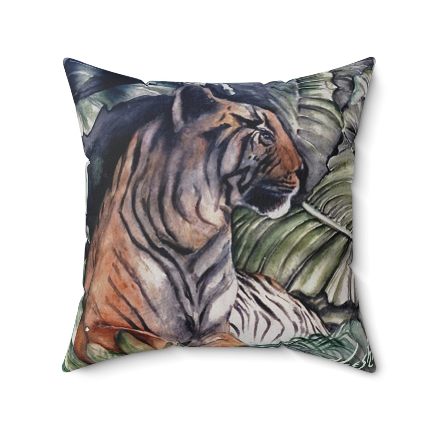 Watchful Warrior Spun Polyester Square Pillow