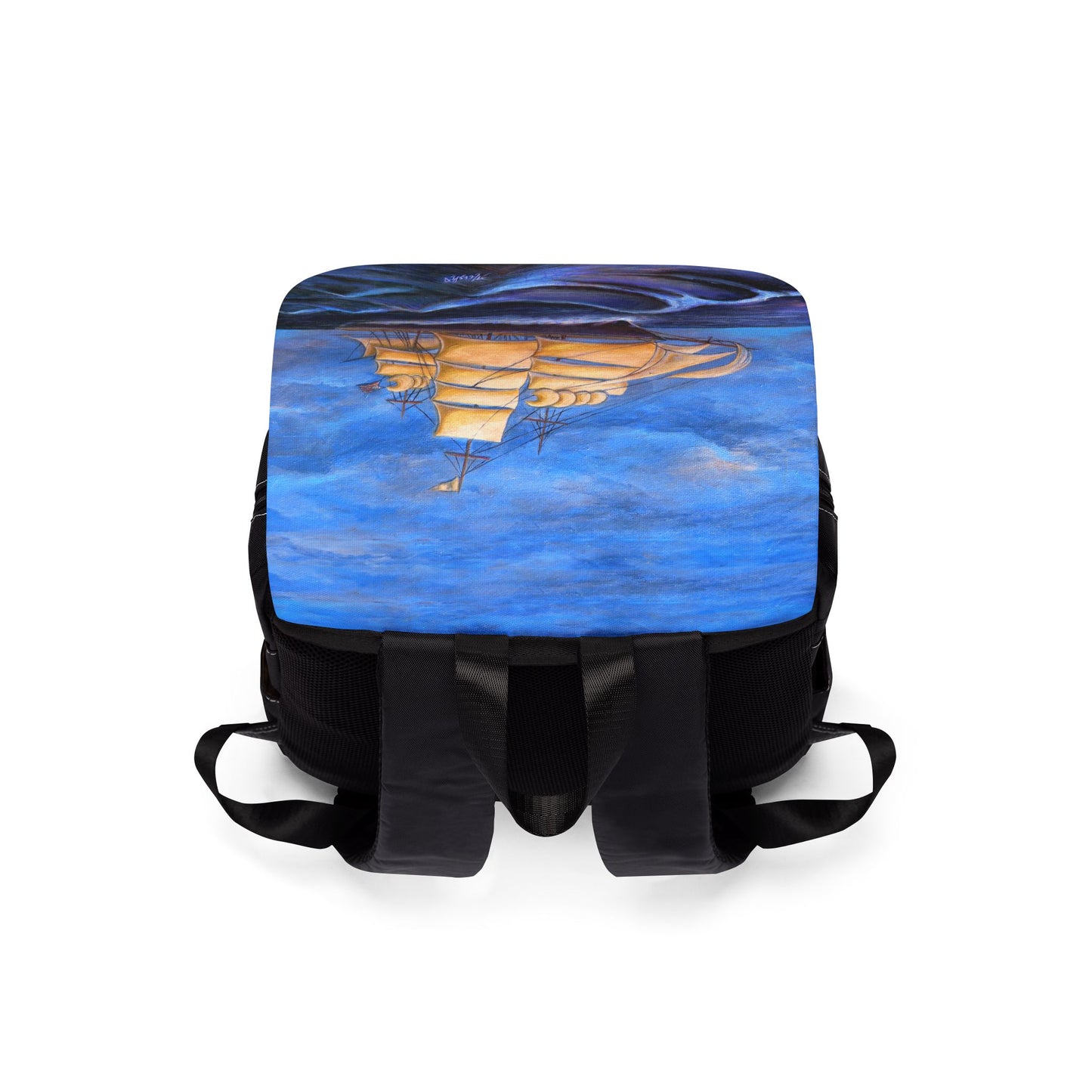 Whimsical Wavehopper Unisex Casual Shoulder Backpack