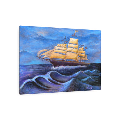 Whimsical Wavehopper Metal Art Sign