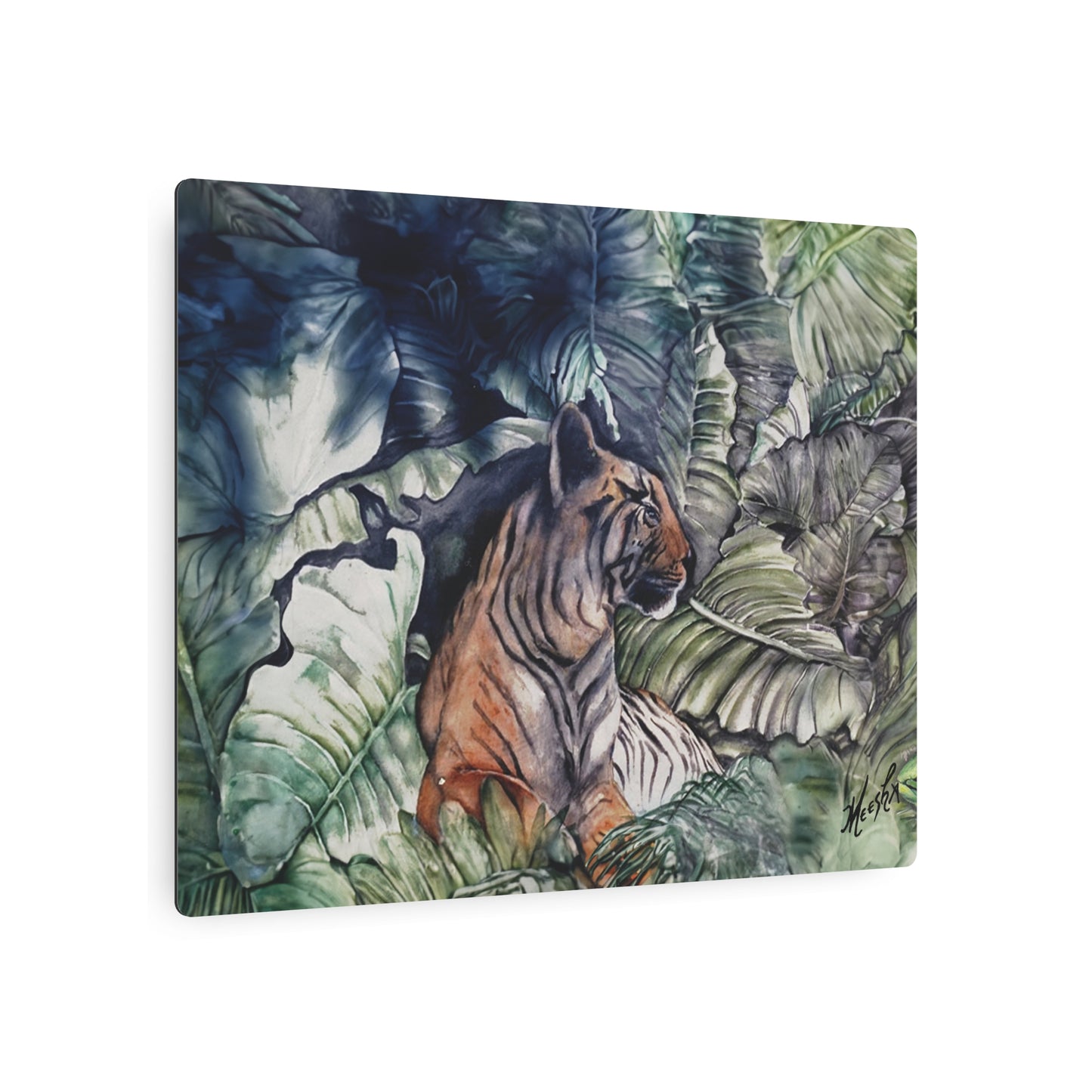 Watchful Warrior Metal Art Sign