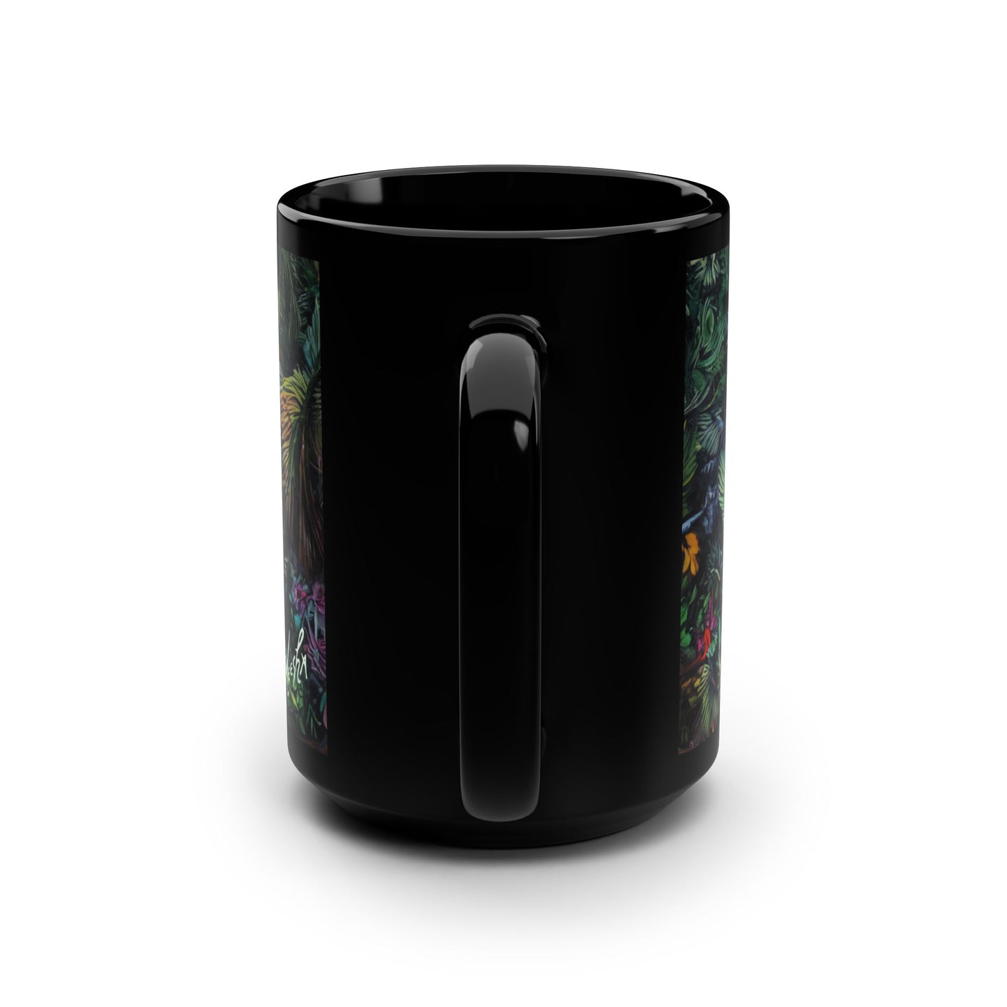 Amazonia Black Mug, 15oz