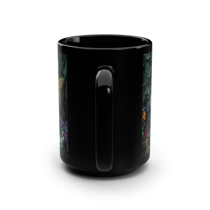 Amazonia Black Mug, 15oz