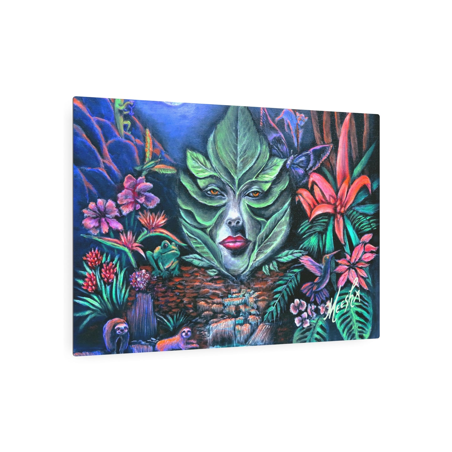 Moonlight Mischief Metal Art Sign