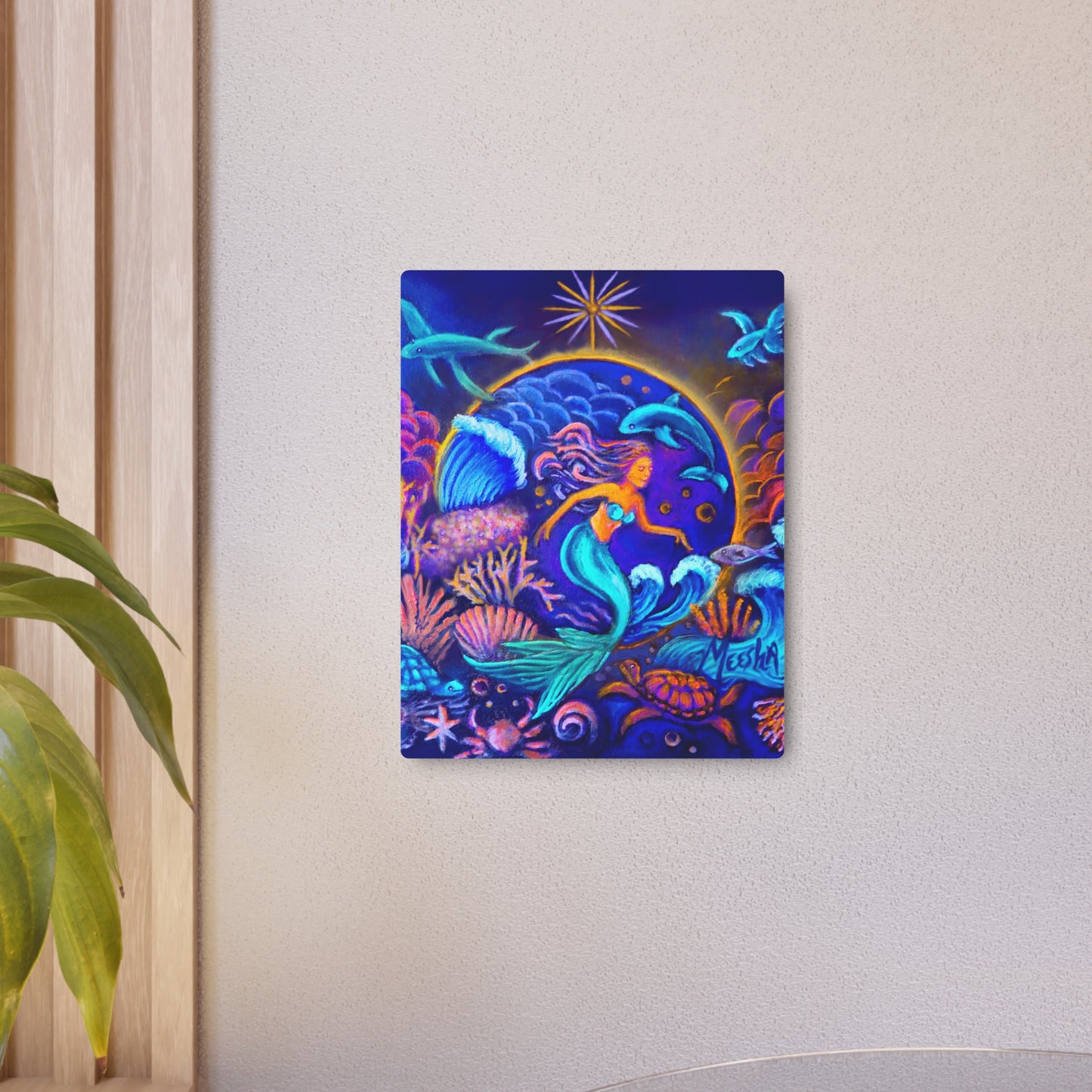 Celestrial Extraterrestrial Metal Art Sign