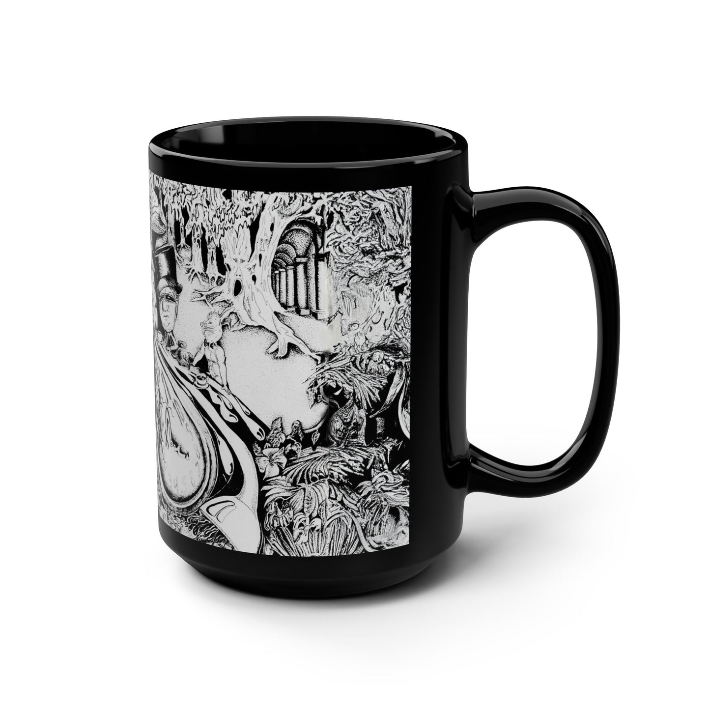 Alice In Blunderland Black 15 oz Mug
