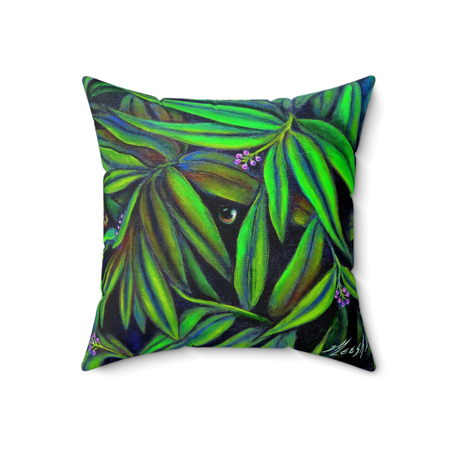Jeepers Peepers Spun Polyester Square Pillow