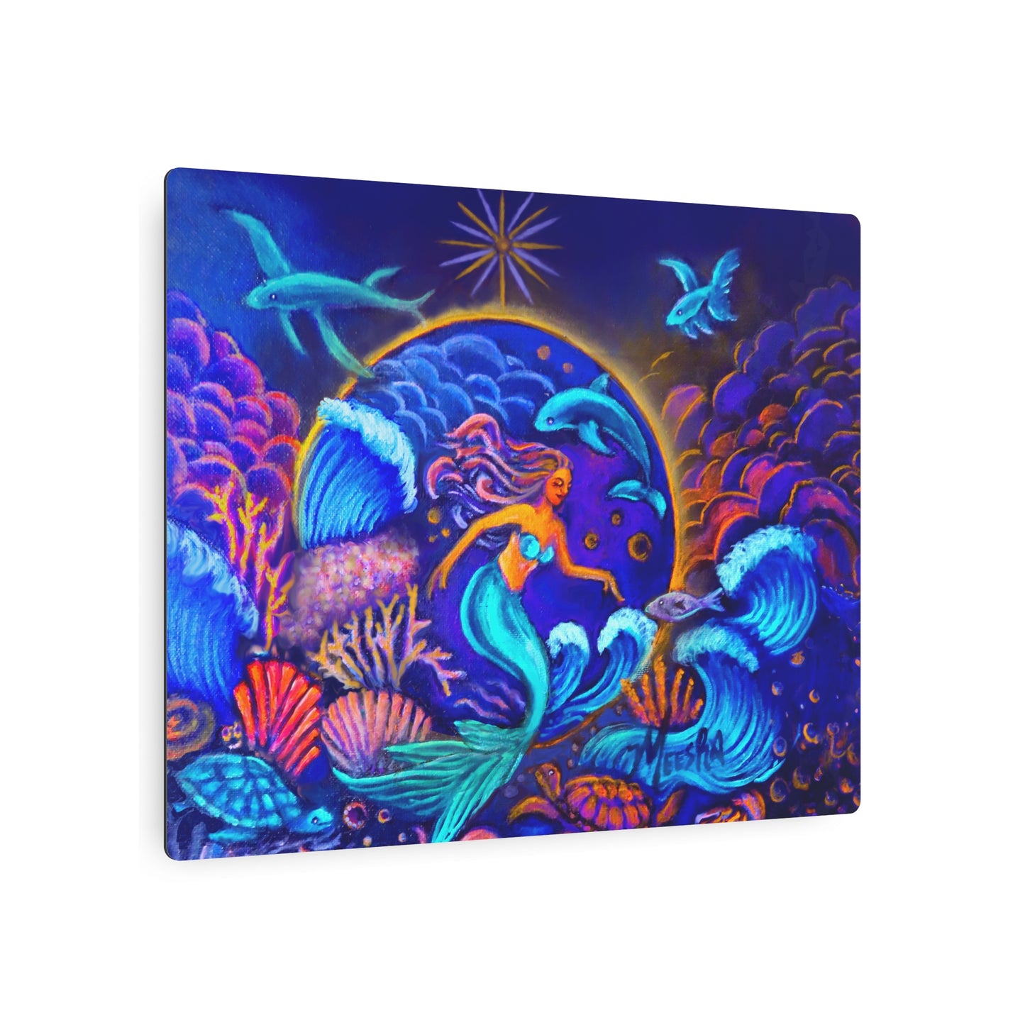 Celestrial Extraterrestrial Metal Art Sign