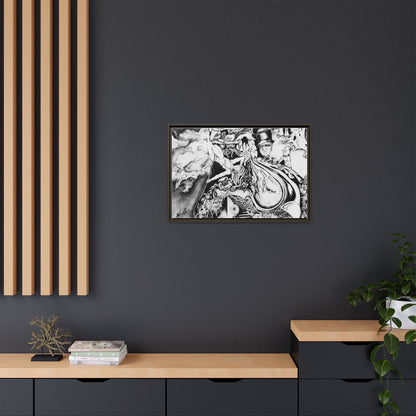 Alice In Blunderland Framed Canvas Print