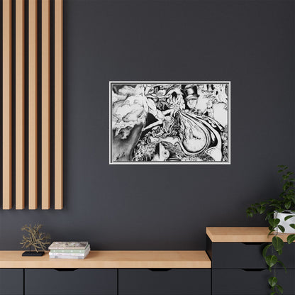 Alice In Blunderland Framed Canvas Print