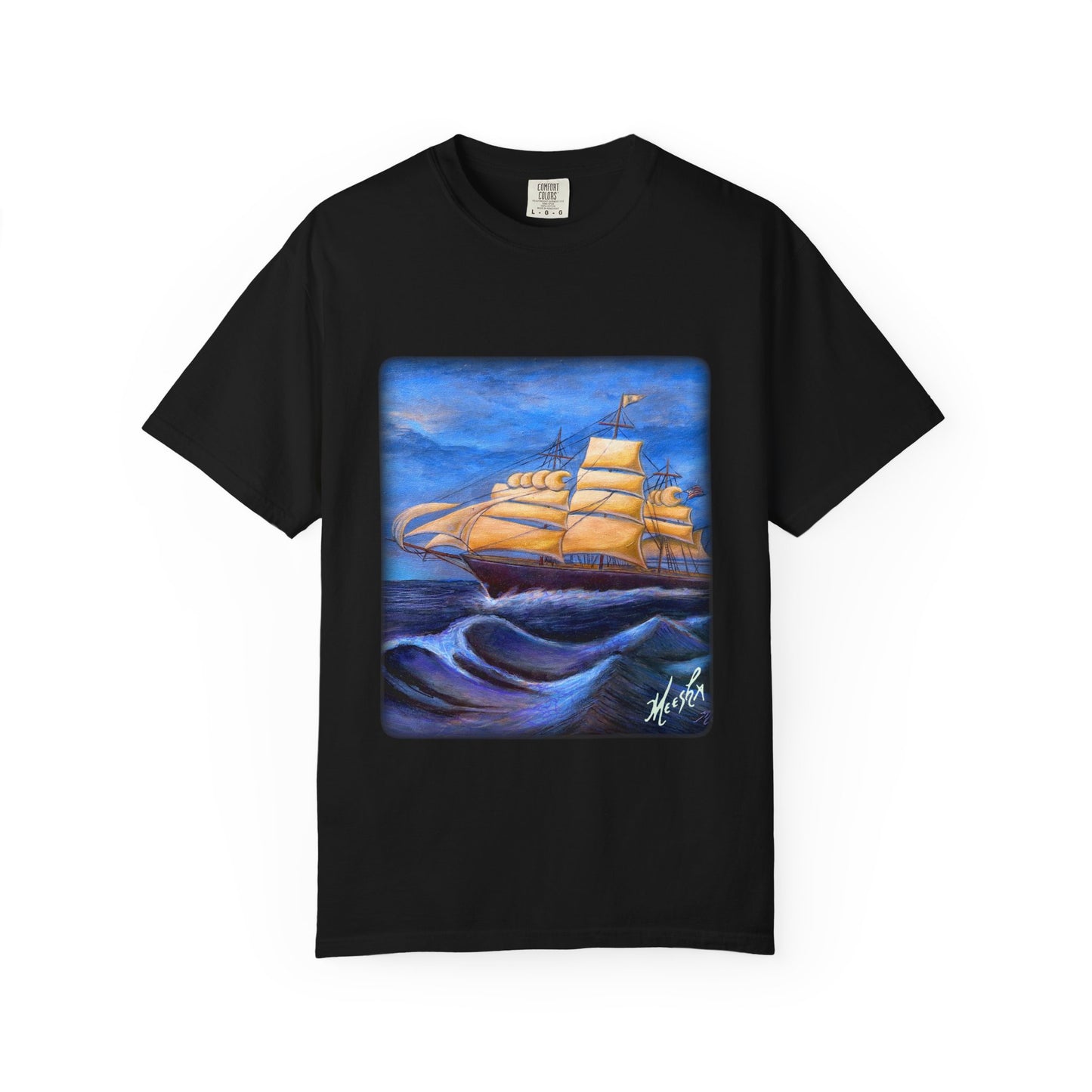 Whimsical Wavehopper Unisex Garment-Dyed T-shirt
