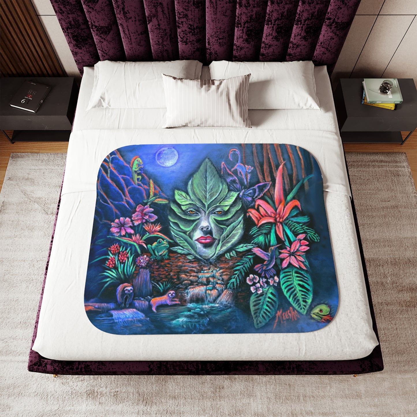 Moonlight Mischief Super Cozy Sherpa Blanket