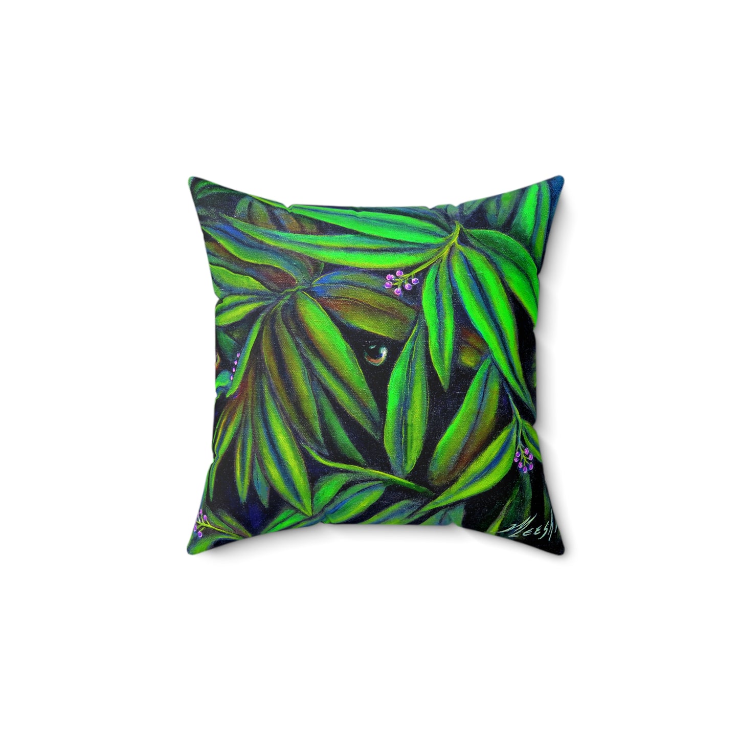 Jeepers Peepers Spun Polyester Square Pillow