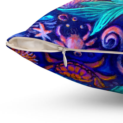 Celestrial Extraterrestrial Spun Polyester Square Pillow