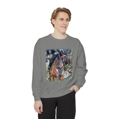Watchful Warrior Unisex Garment-Dyed Sweatshirt