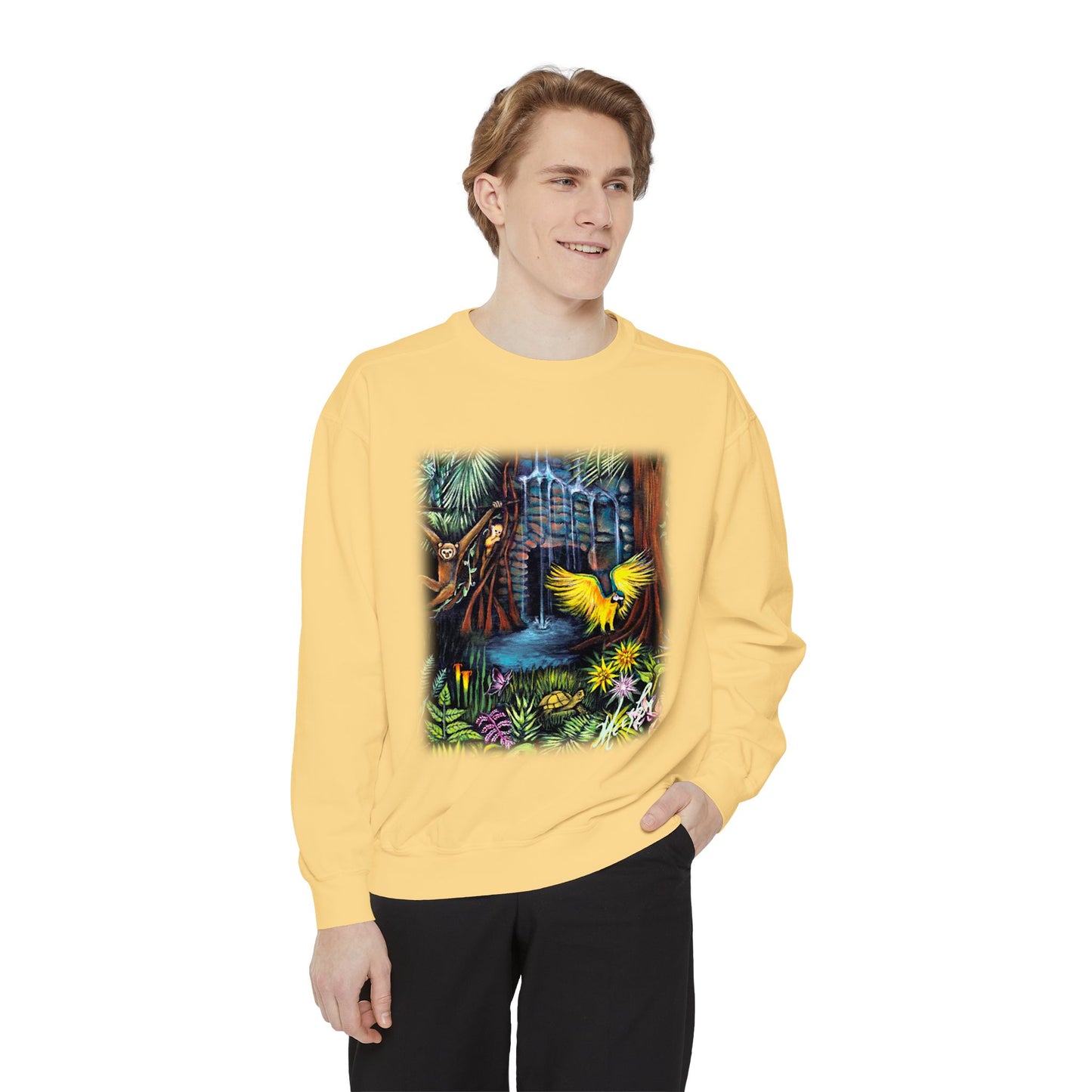 Amazonia Unisex Garment-Dyed Sweatshirt