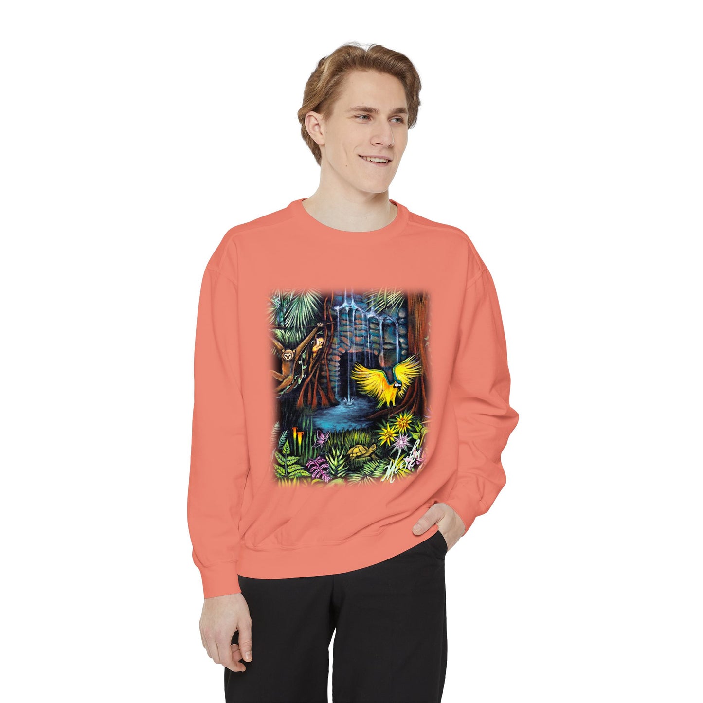 Amazonia Unisex Garment-Dyed Sweatshirt