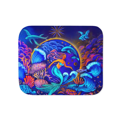 Celestrial Extraterrestrial Super Snuggly Sherpa Blanket