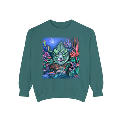 Moonlight Mischief Unisex Garment-Dyed Sweatshirt