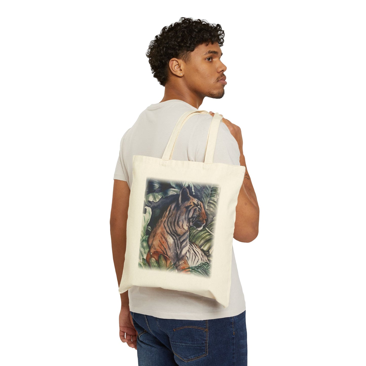 Watchful Warrior High-quality Cotton Canvas Tote Bag
