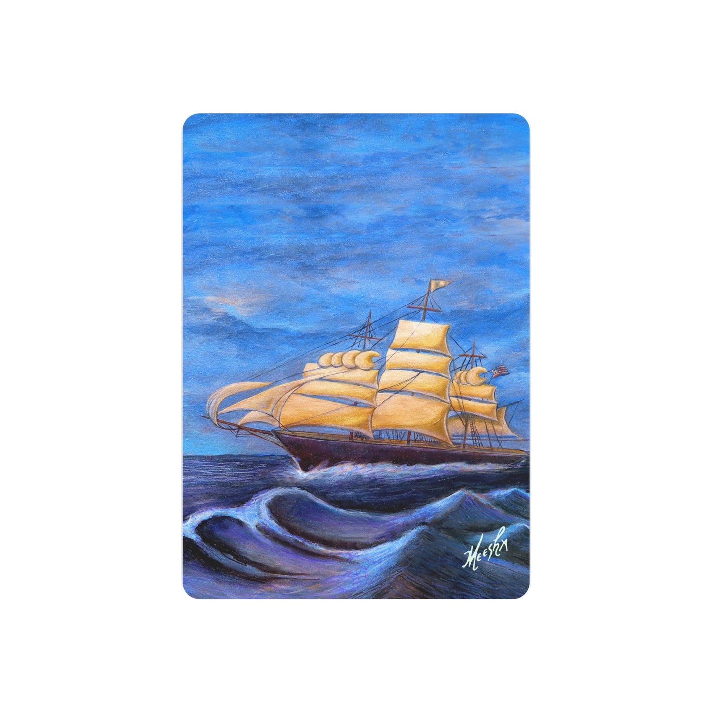 Whimsical Wavehopper Metal Art Sign