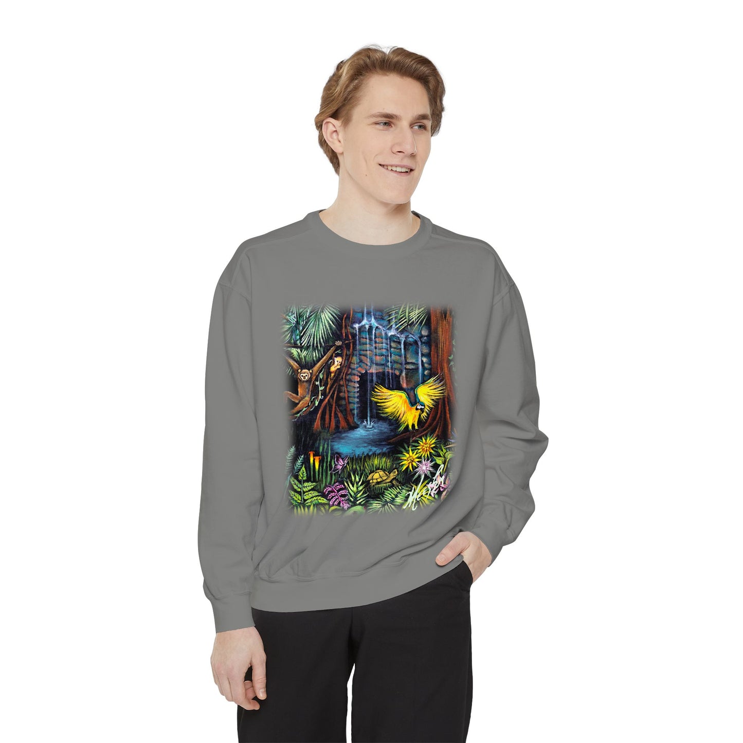 Amazonia Unisex Garment-Dyed Sweatshirt
