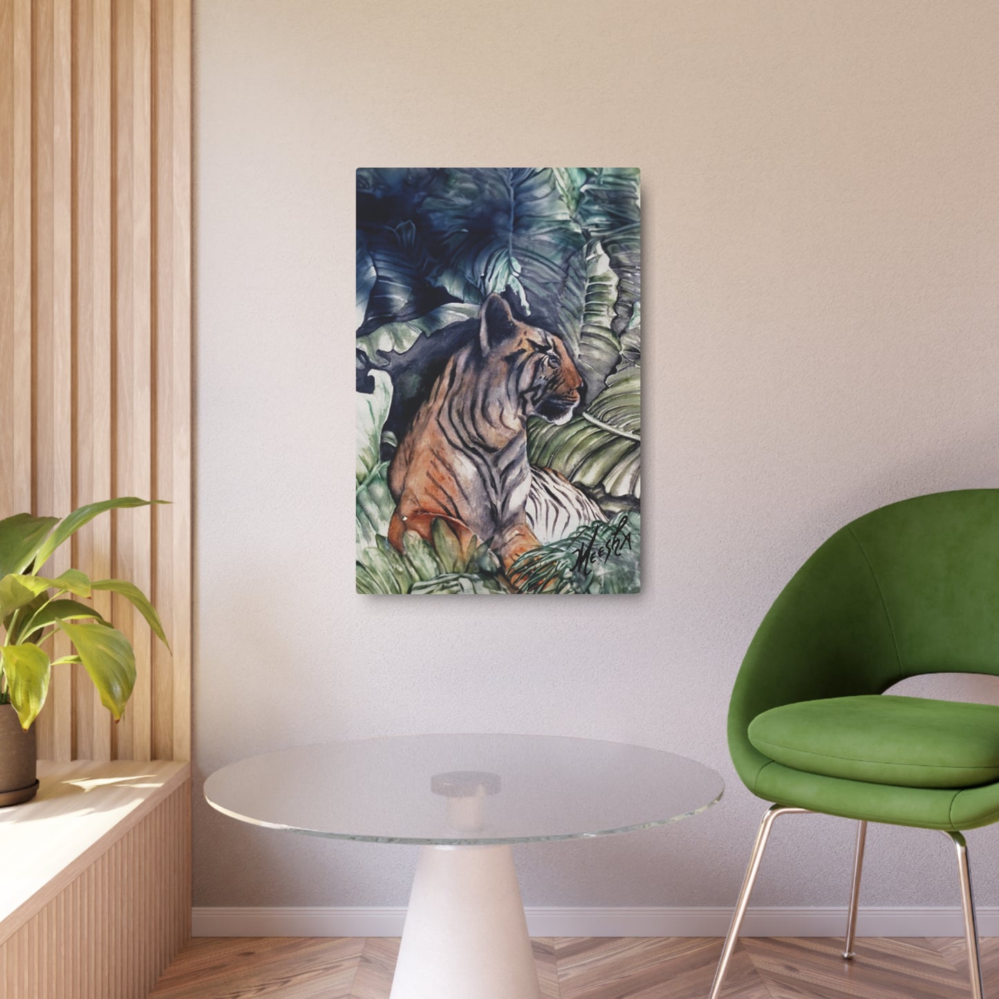 Watchful Warrior Metal Art Sign