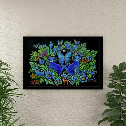 Out of Time Framed Canvas Painting