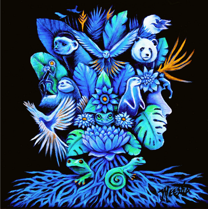 Out of Time Framed Canvas Painting