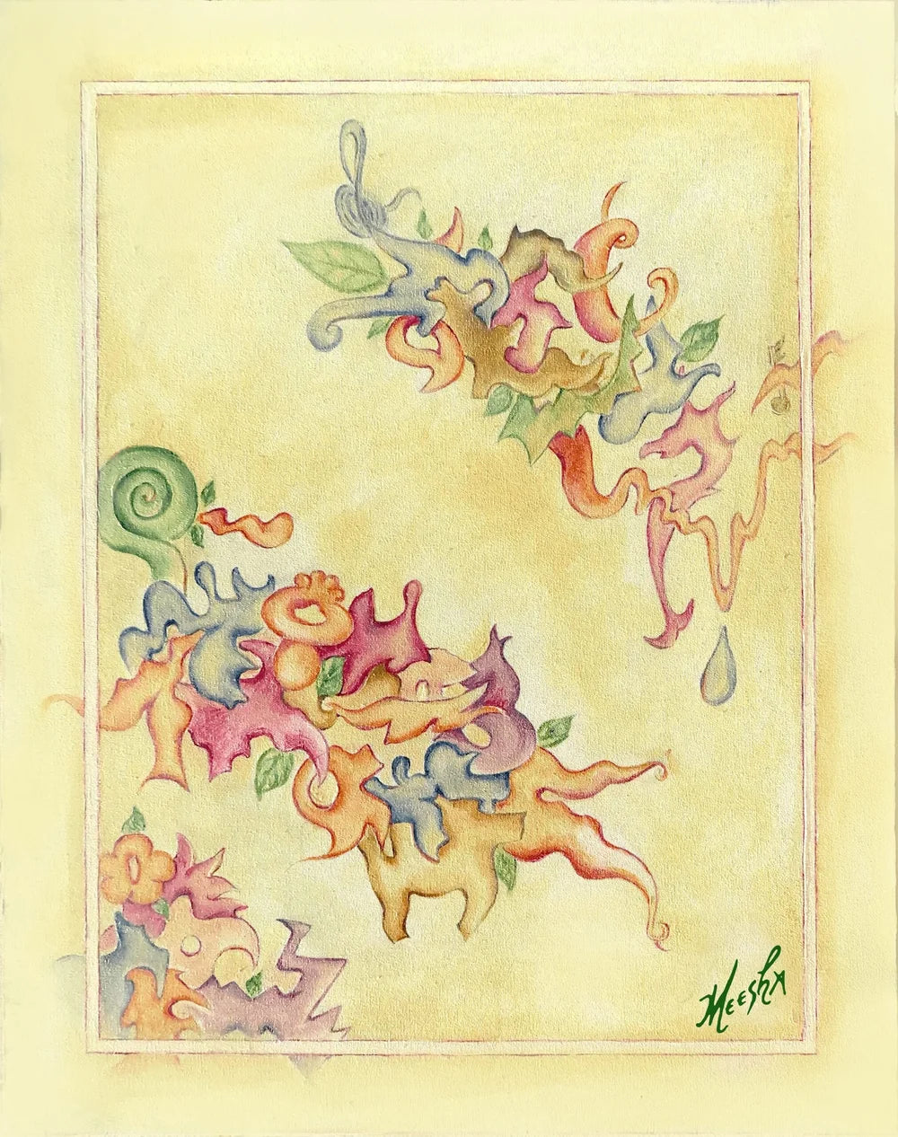 Tooty-Fruity Tango Framed Canvas Painting